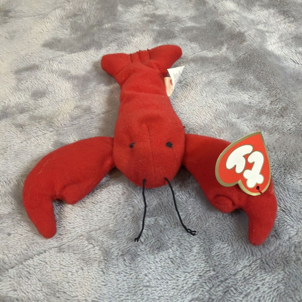 MCDONALD'S  TY TEENIE BEANIE BABY RETIRED PINCHERS THE LOBSTER  1998
